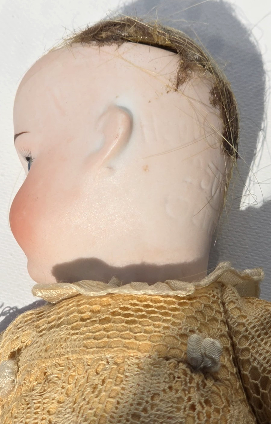 Antique Rare Gebrüder Heubach Bisque Doll marked 250 14/0 Germany, Sleepy Eyes