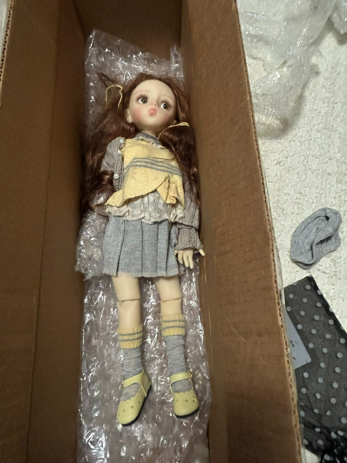 Fair Skin Agathe 18″ MSD BJD by Linda Macario plus extra Chiditta Outfit