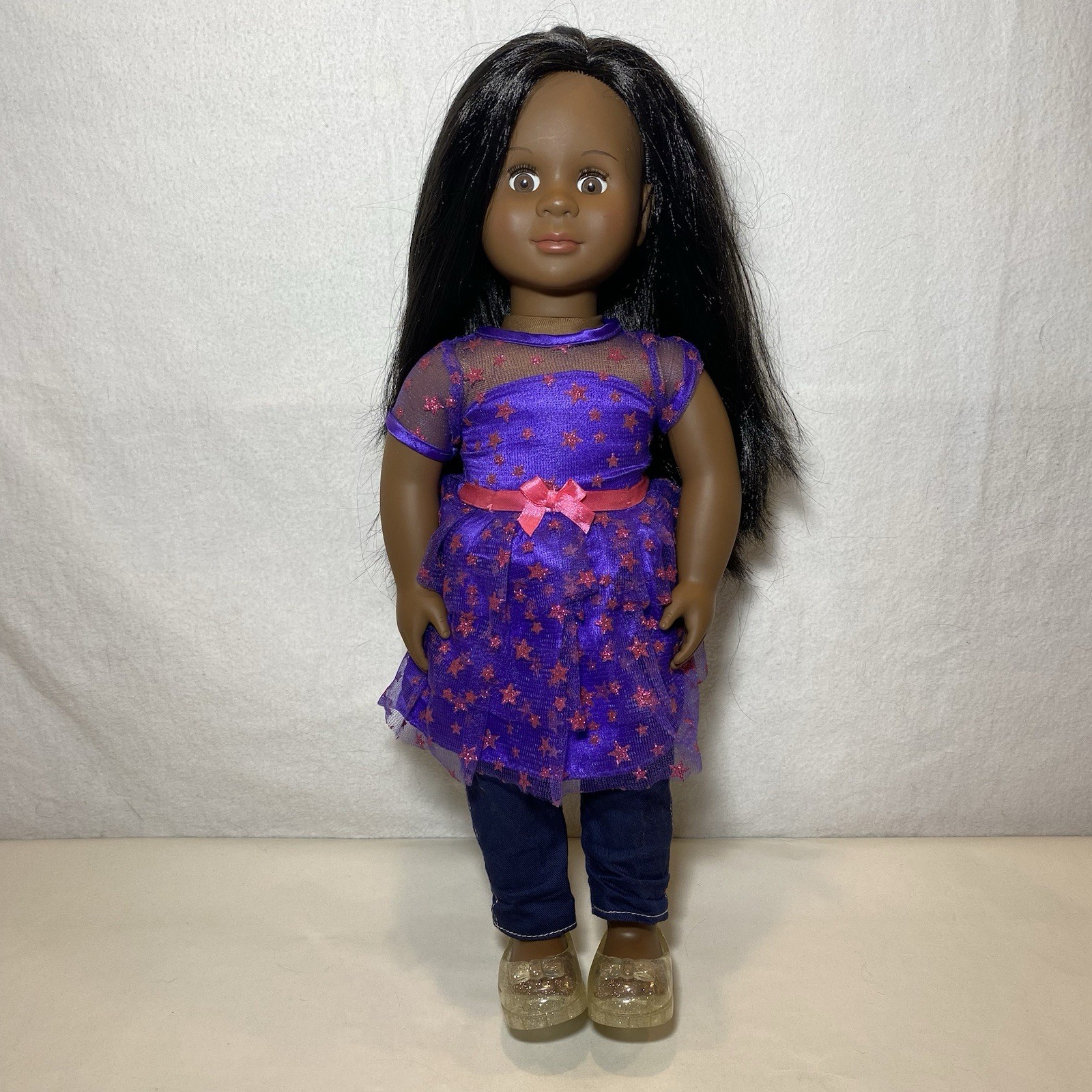 Vintage 1998 Our Generation Doll African American Black Hair Brown Eyes 18” RARE