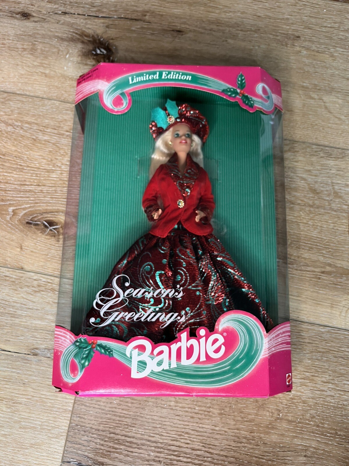 Barbie Season’s Greetings Limited Edition Barbie Doll 1994 Mattel