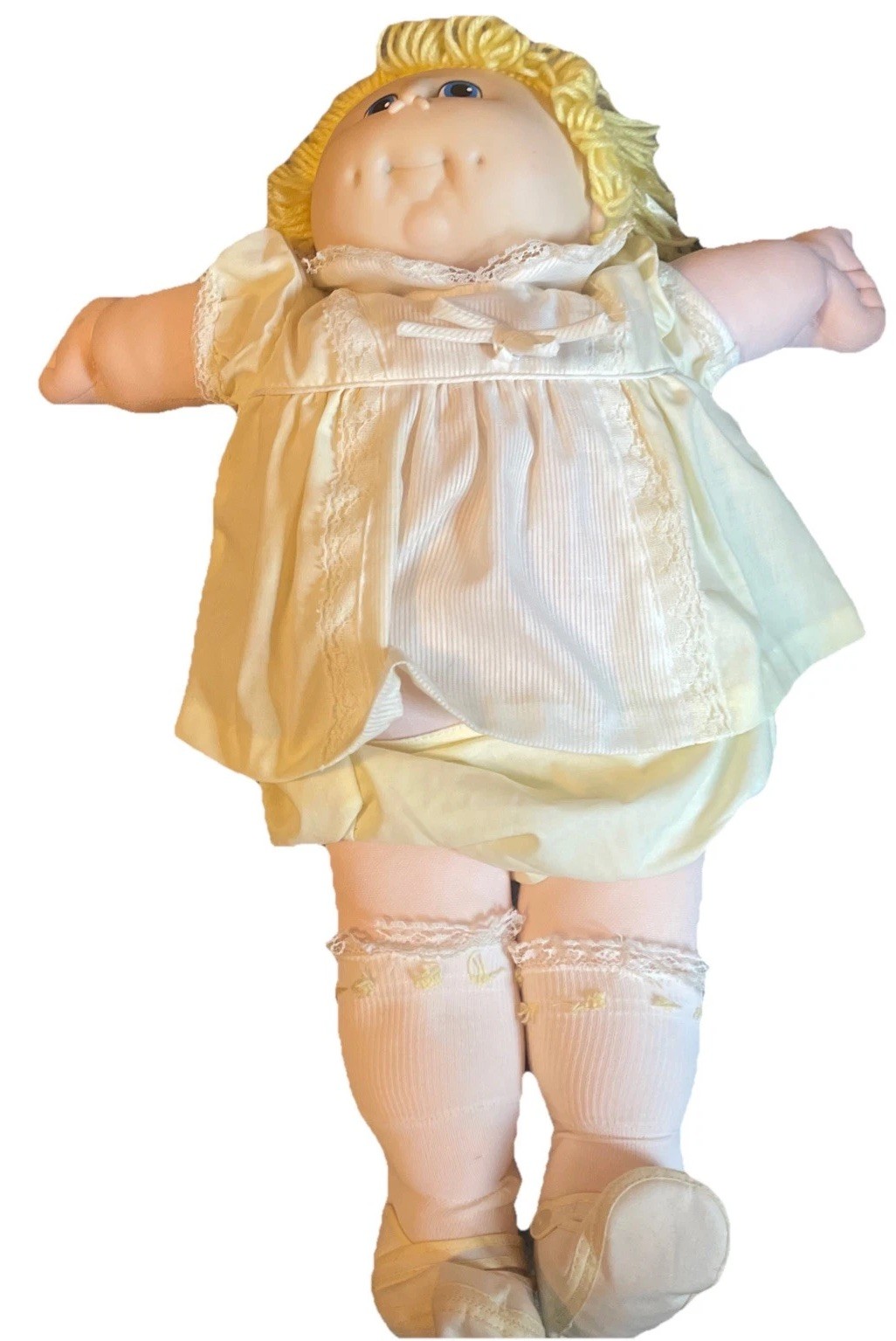 Cabbage Patch Style Doll Homemade Boy And Girl, Lot Of 2