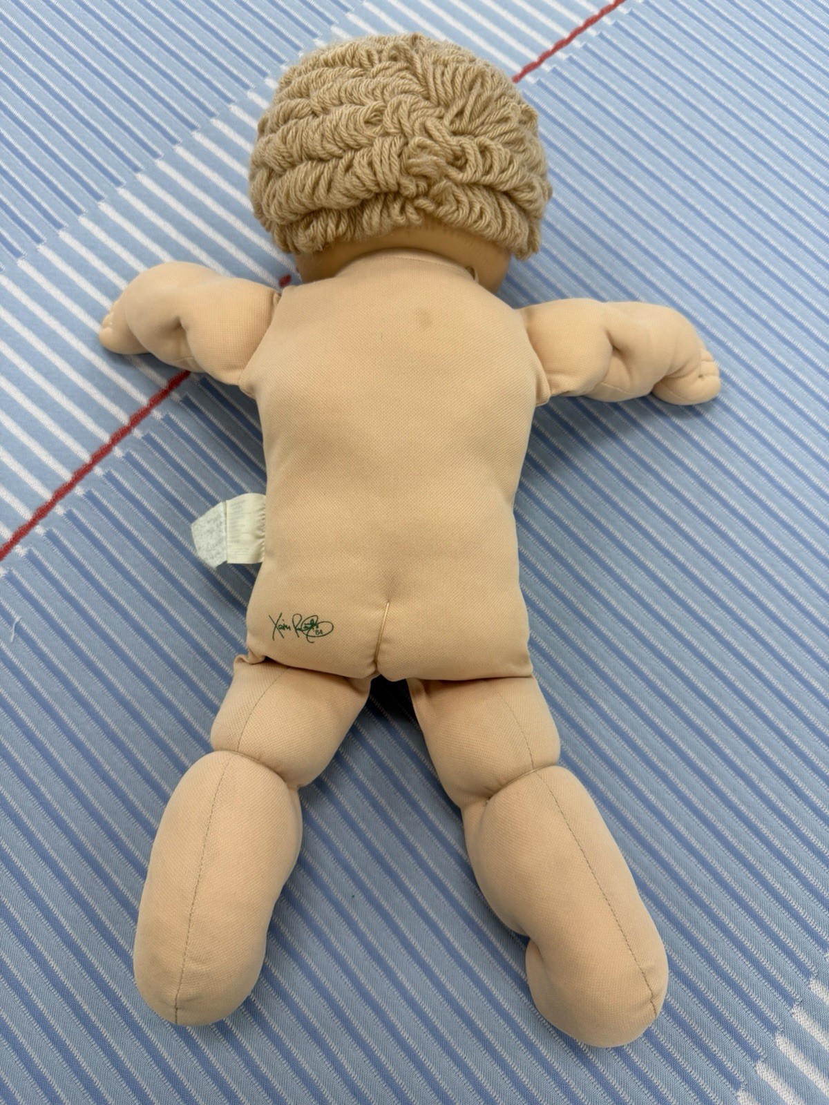 Cabbage Patch Kids Doll Tsukuda Boy Brown Eyes Tan Hair Teddy Bear Outfit