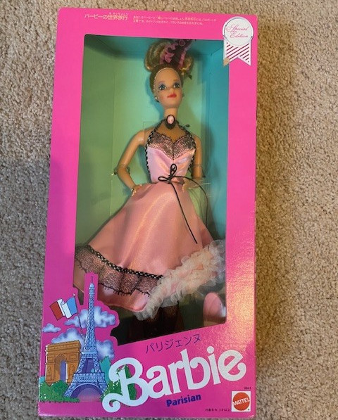 NIB Parisian Barbie Special Edition 1990 Dolls Of The World Japanese Market 9843