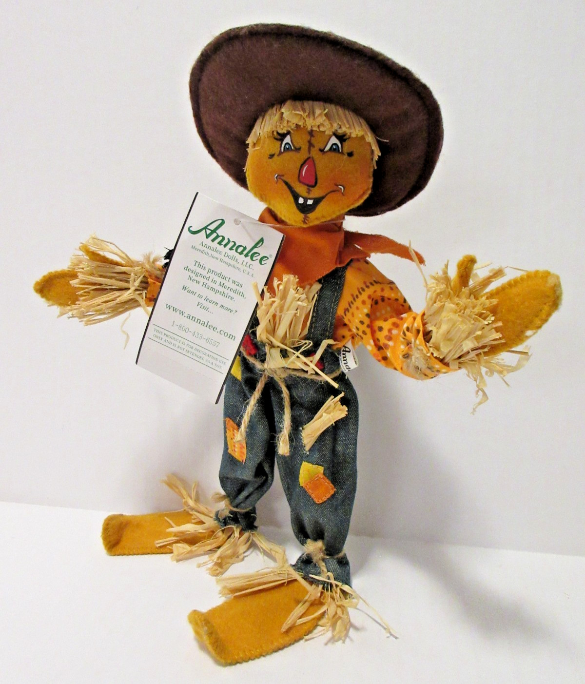Annalee Doll Fall/Thanksgiving 12 In. Scarecrow #361919 NWT B62