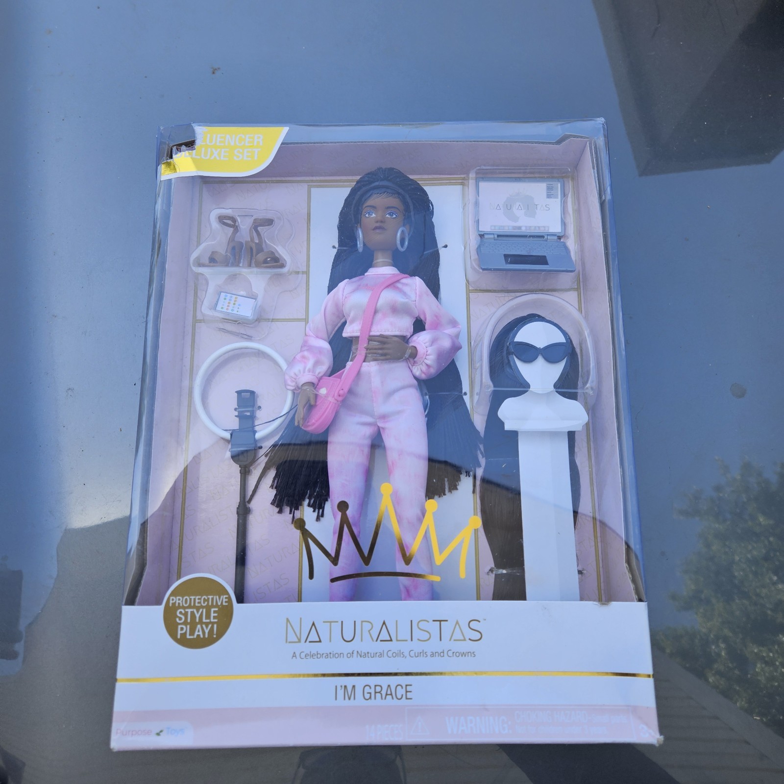 Naturalistas 11.5″ “I’m Grace” Influencer Doll Set – New NRFB Box Damaged