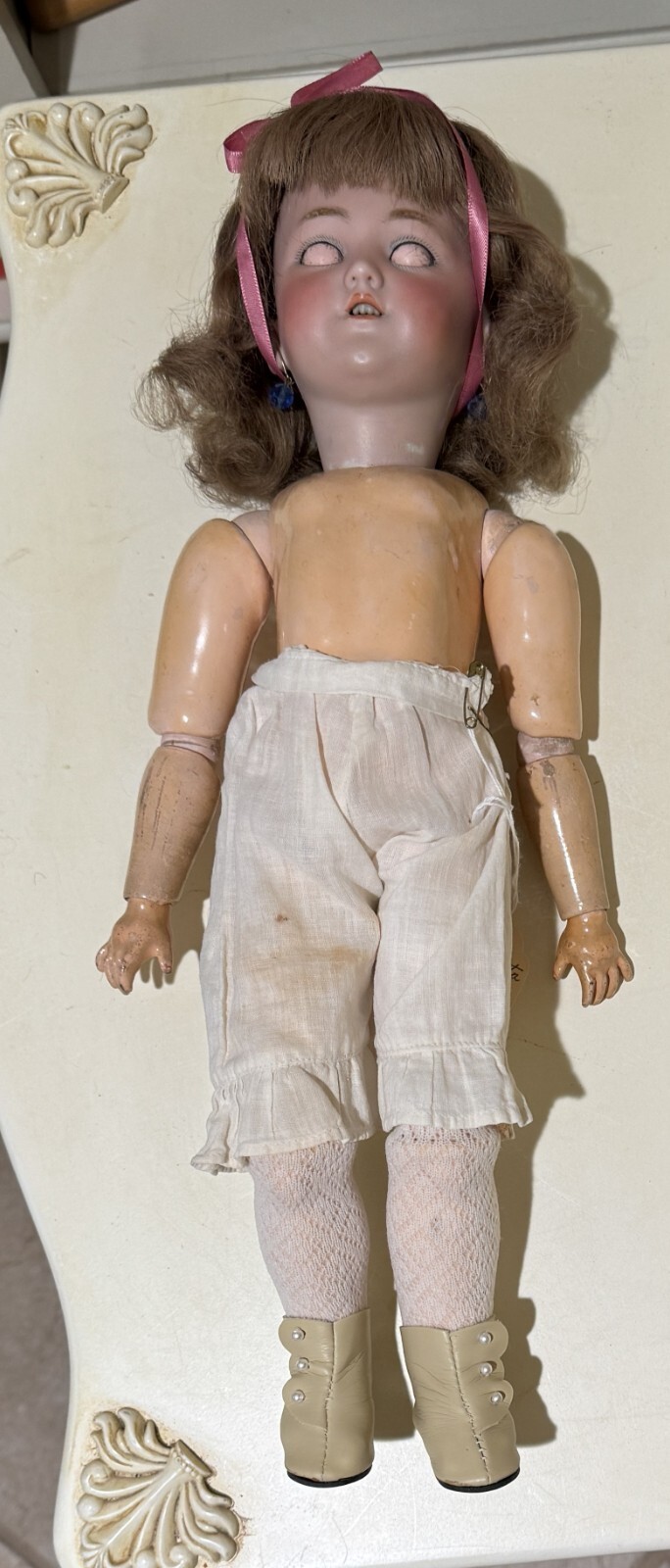 RARE Simon & Halbig “Santa” Model 1249 – Antique German Bisque Doll – Circa 1898