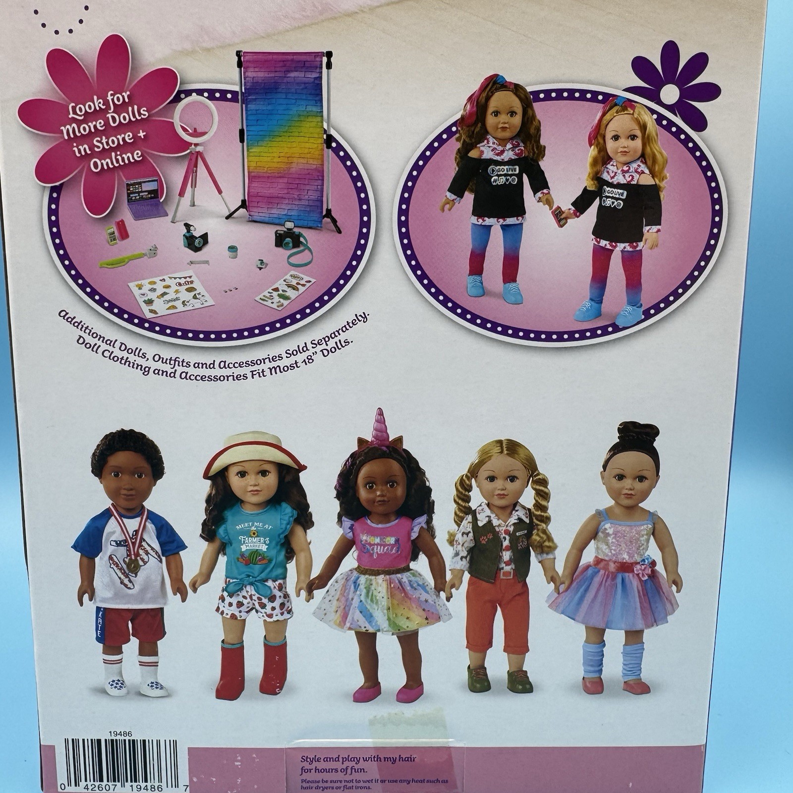 My Life As Poseable Content Creator Vlogger 18″ Doll, Dark Brunette Hair NEW ?