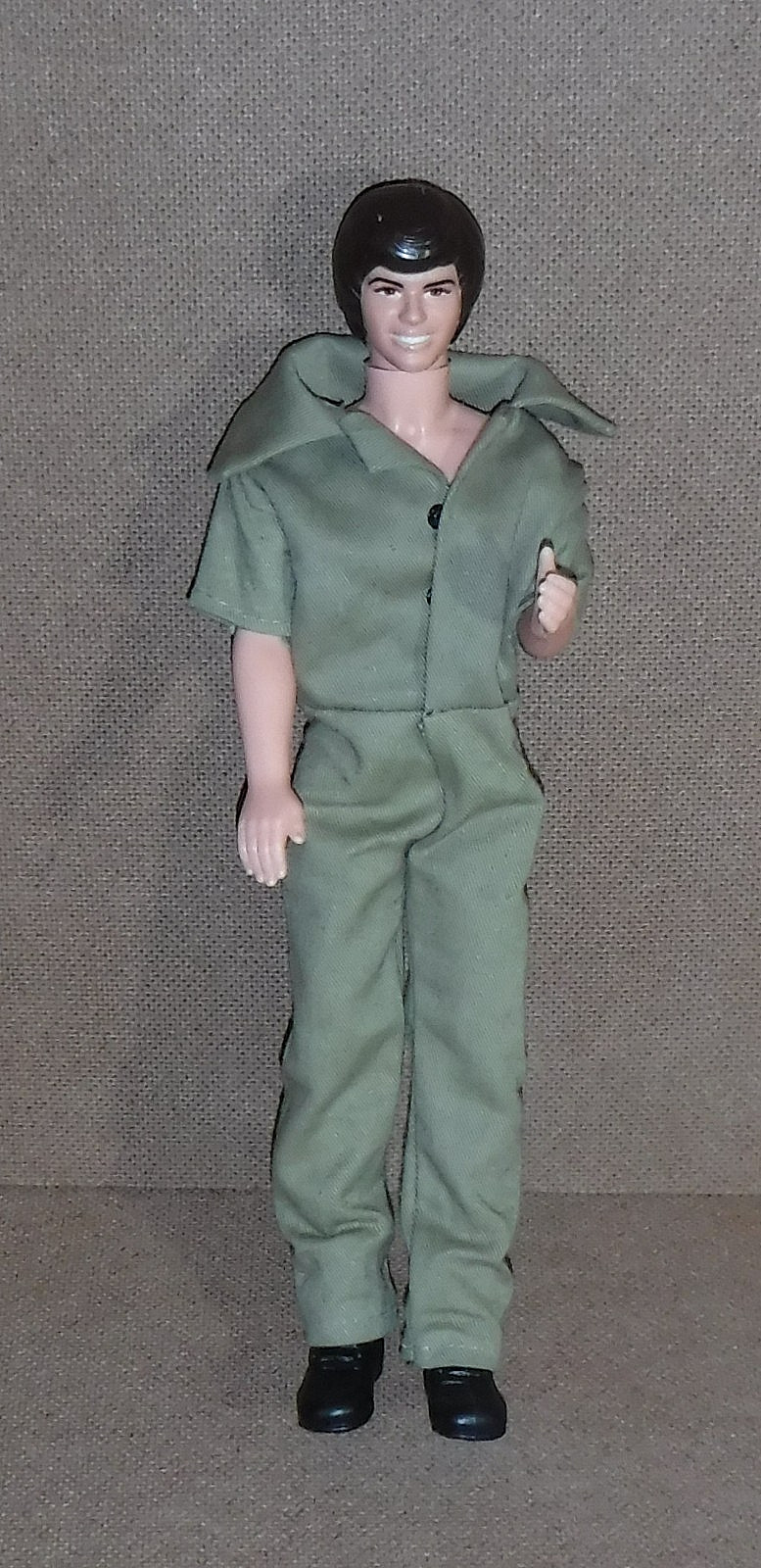 1968 Mattel Ken Doll GI Joe Green Army Jumpsuit & Boots 1088-0500 3