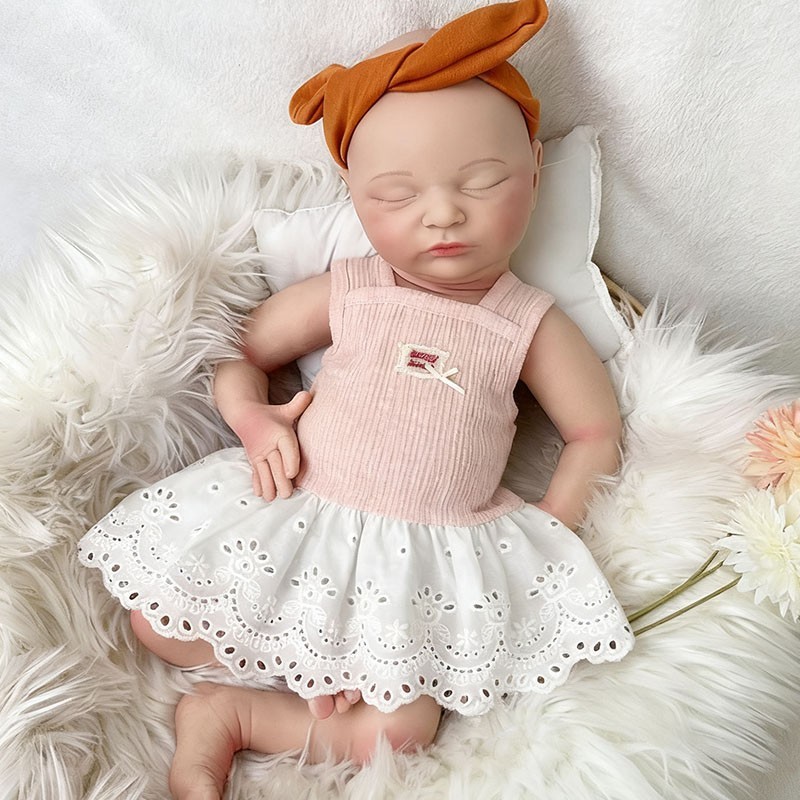 20” solid silicone doll silicone reborn doll silicone girl doll toys gifts