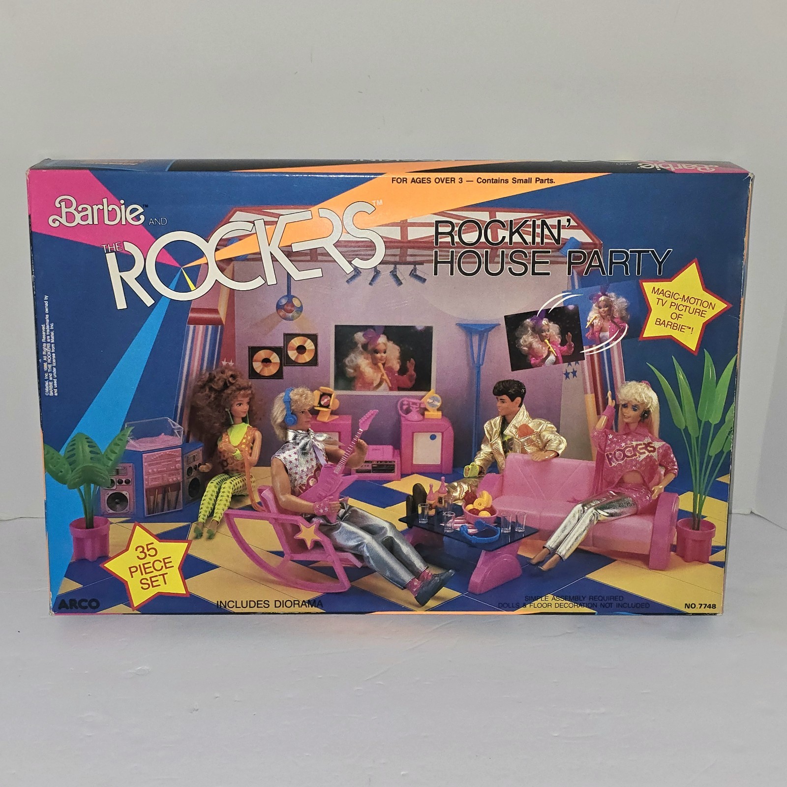 Vintage 1986 New Old Stock Barbie and the Rockers Rockin’ House Party Set 7748