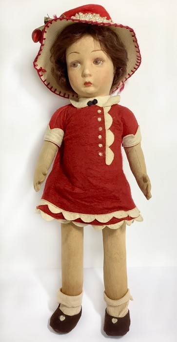 30’s Lovely 19” Lenci/Lenci Type – Original clothing – a Rare Antique Find!