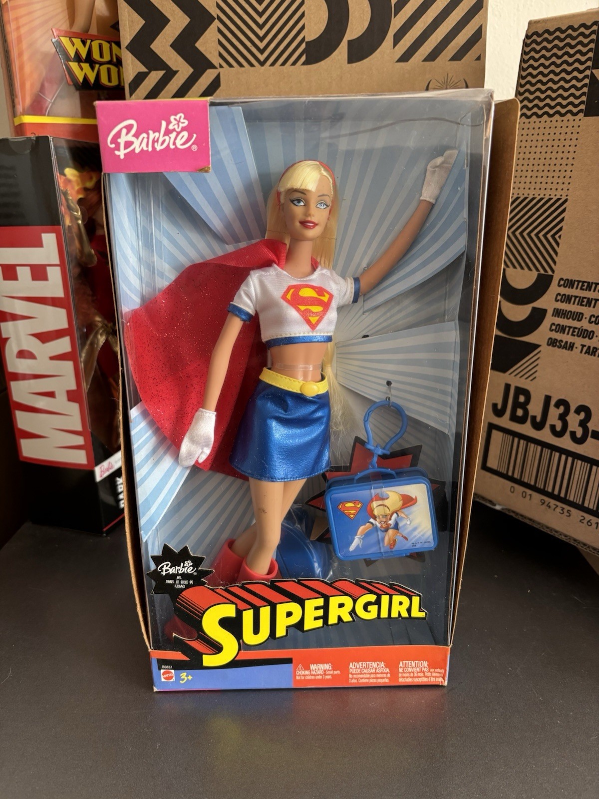 Barbie as Supergirl Doll 2003 DC Comics Mattel Brand New In Box