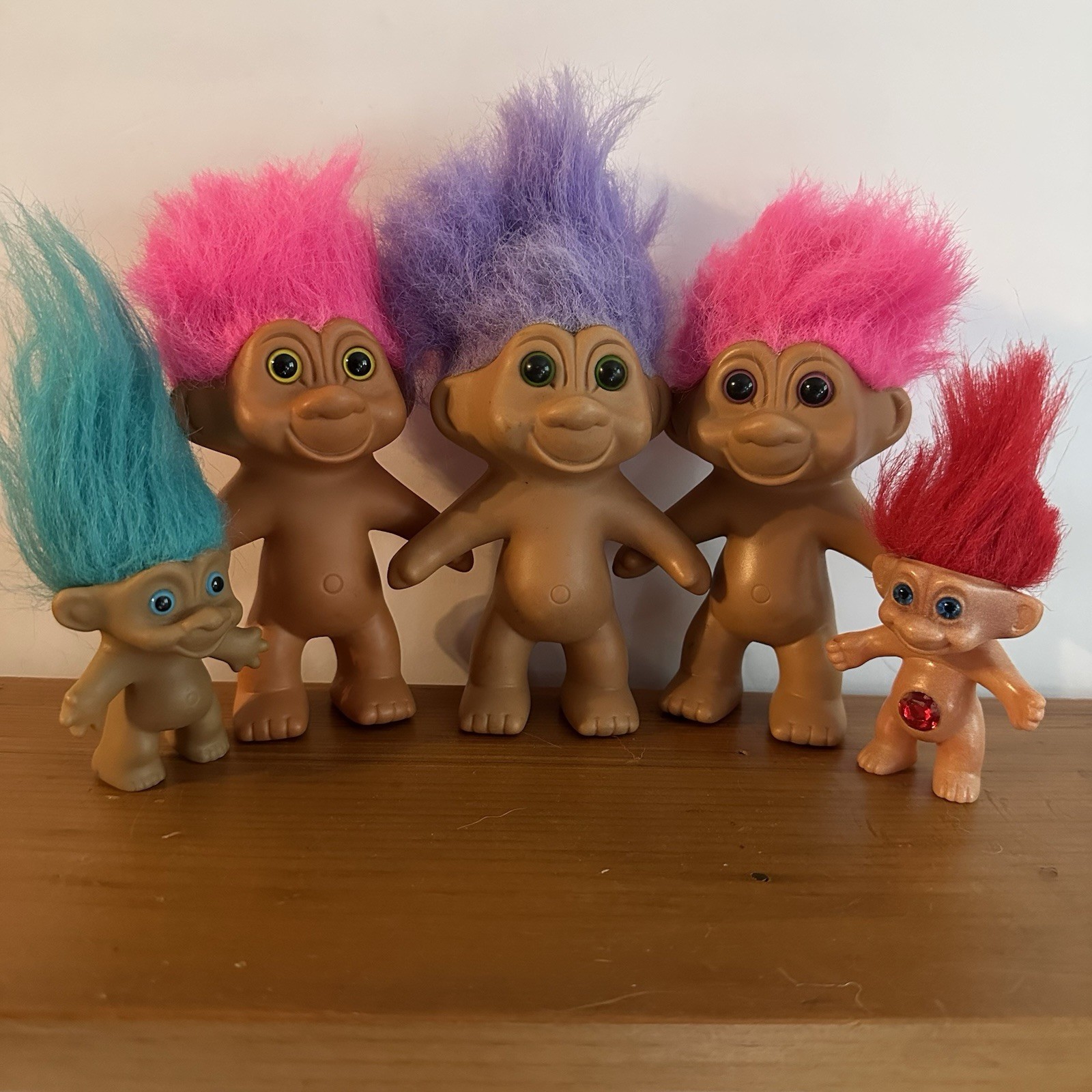 Lot Of 5 Vintage TLC trolls 1991 TNT Russ Dam Treasure #2