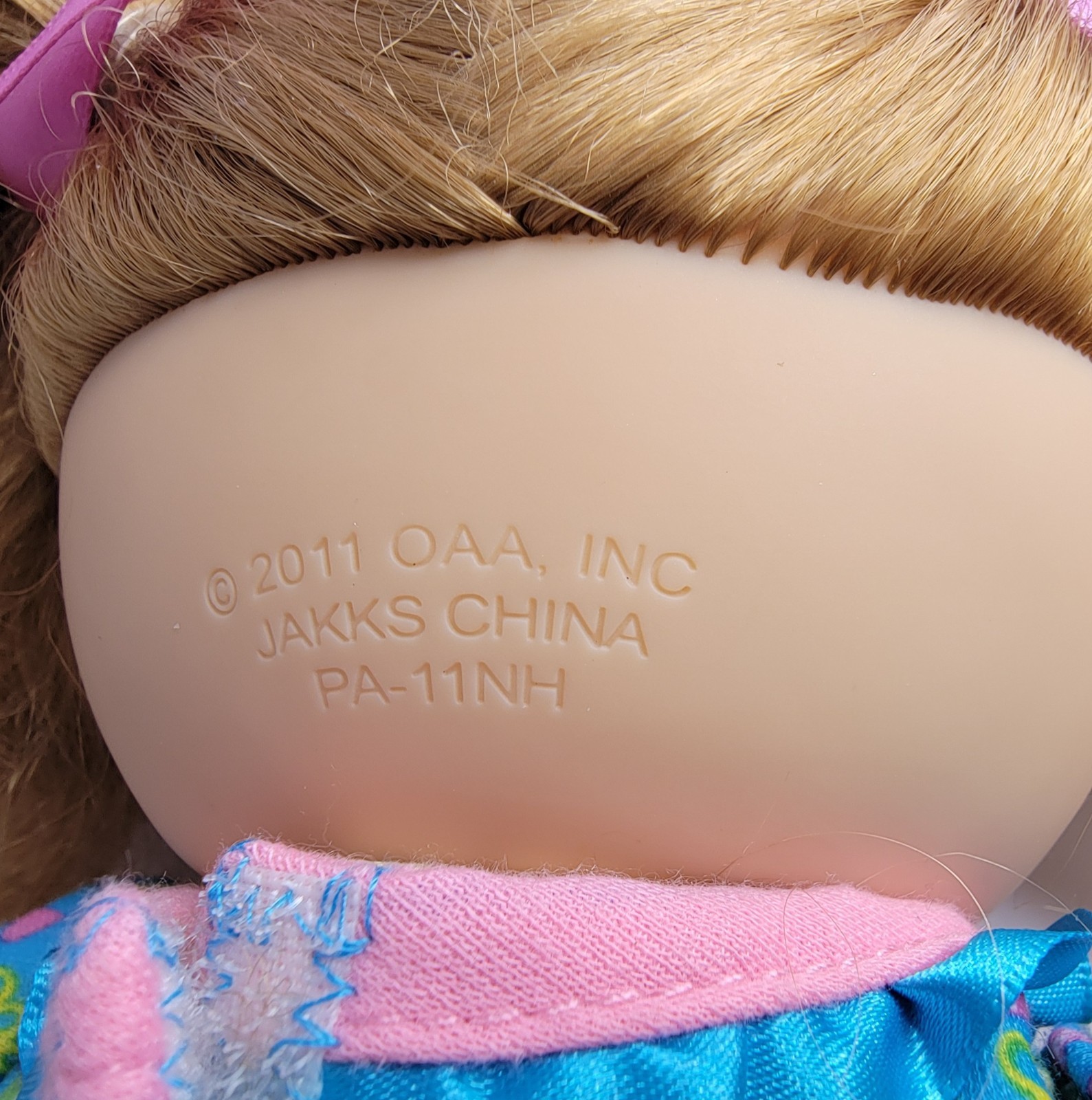 Cabbage Patch Kid 2011 OAA JAKKS PACIFIC Sleepy Time, Glow party doll, freckles