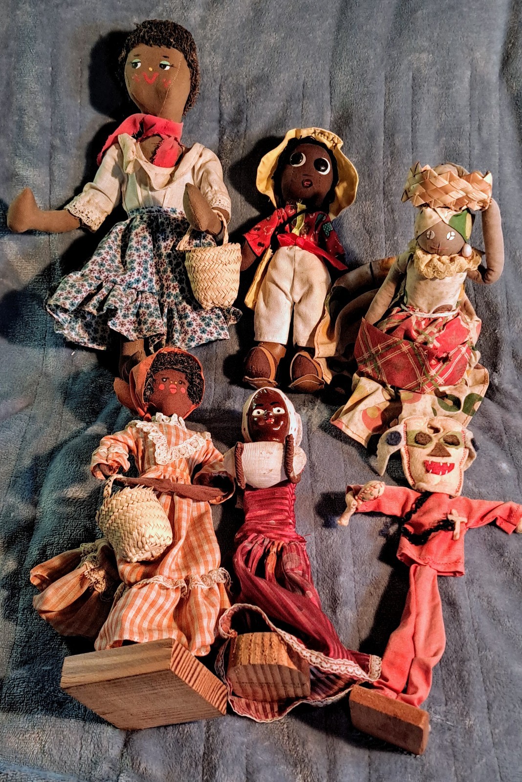 Lot of Vintage Ethnic Dolls ~ Africa, Aruba, Venezuela, Dominican Republic…