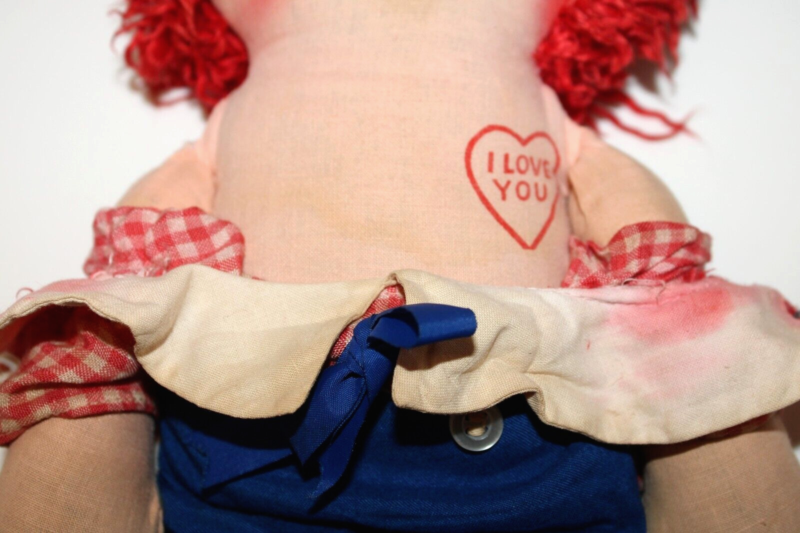 VTG Knickerbocker Raggedy Ann & Andy Dolls 15” Stuffed Toys Original 1960s
