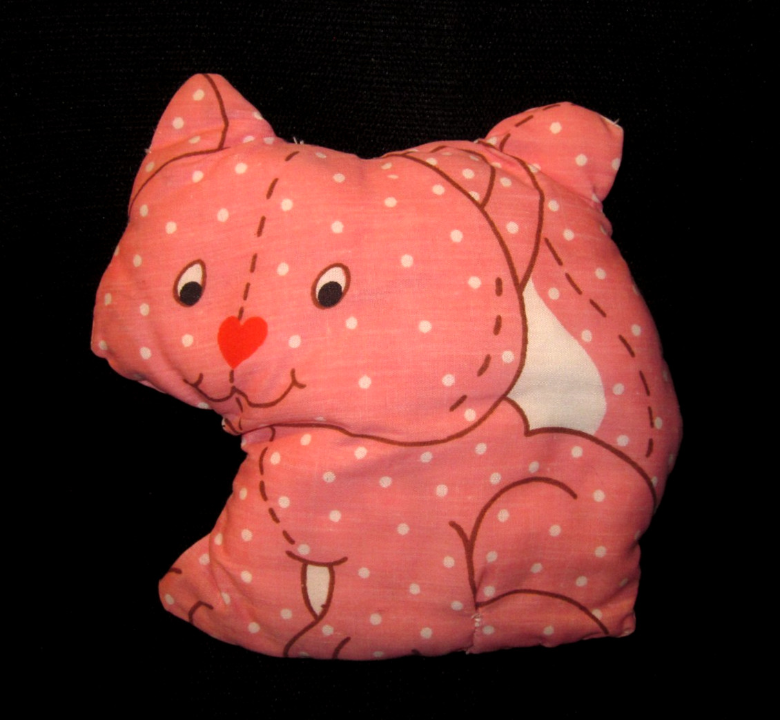 Strawberry Shortcake Pet Pillow “Custard Cat” Cut & Sew Fabric Vintage 1980s