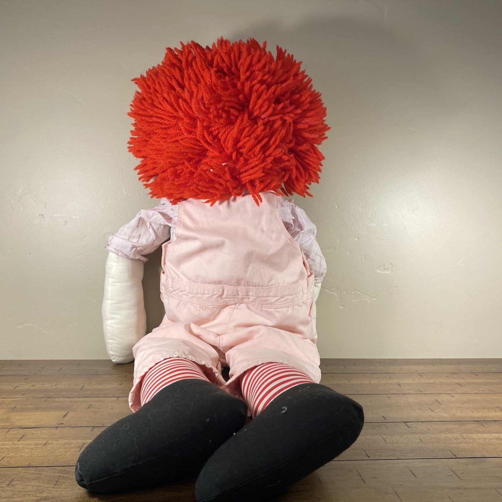 36in Raggedy Anne Doll MISSING EYES
