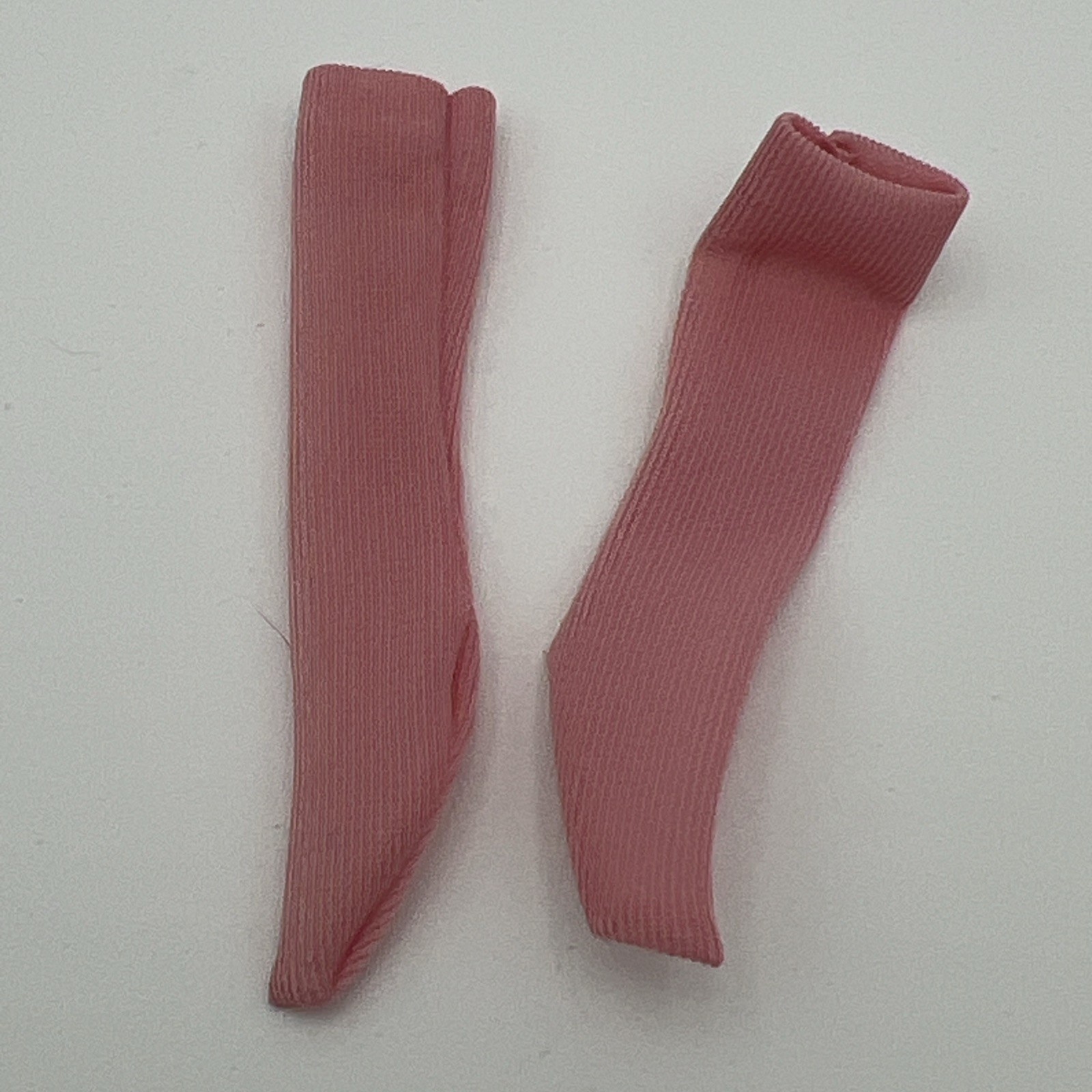 1960 BARBIE DOLL PINK STOCKINGS Socks 2-1/2″ LONG