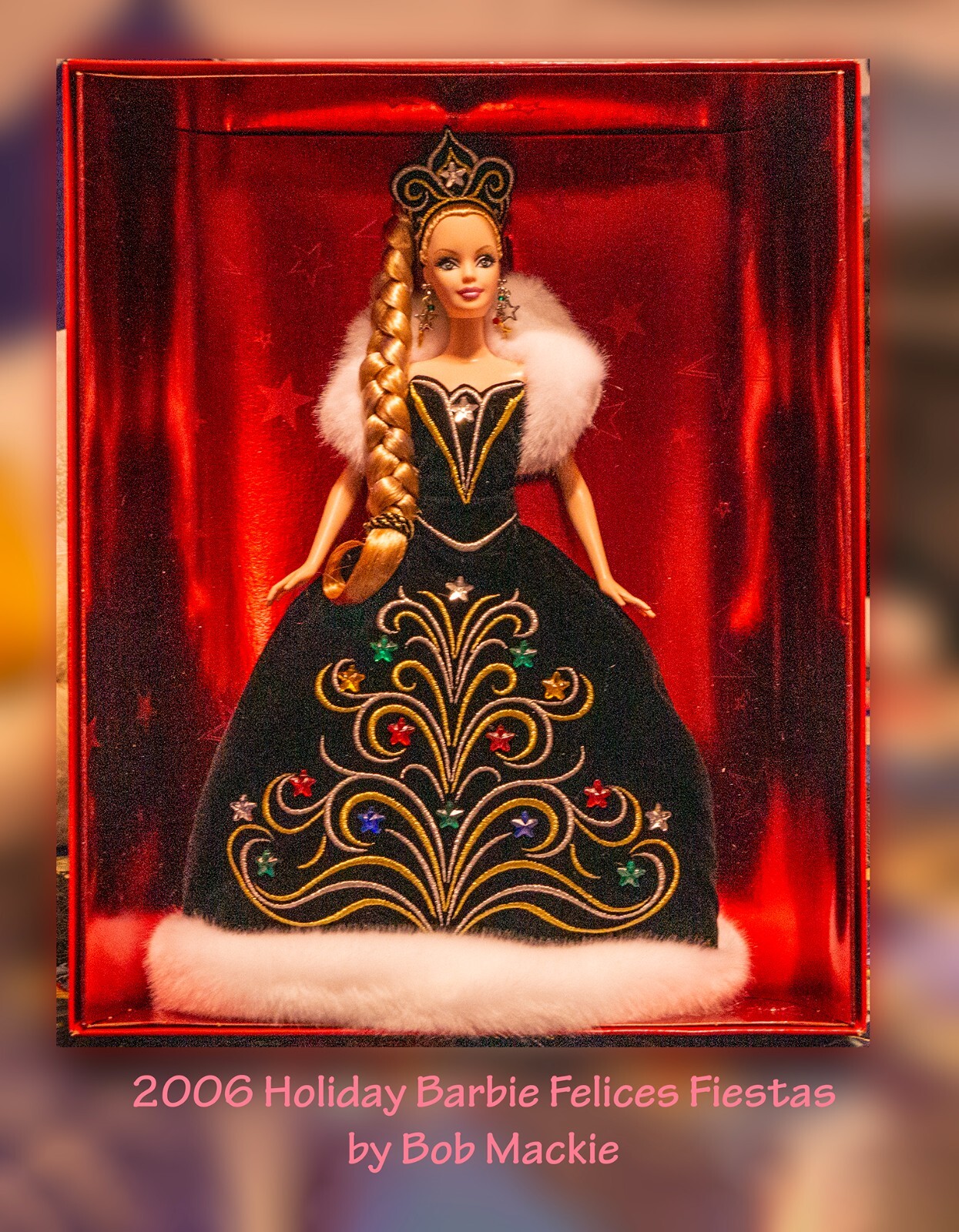 2006 Holiday Barbie Felices Fiestas by Bob Mackie Never Out BoX