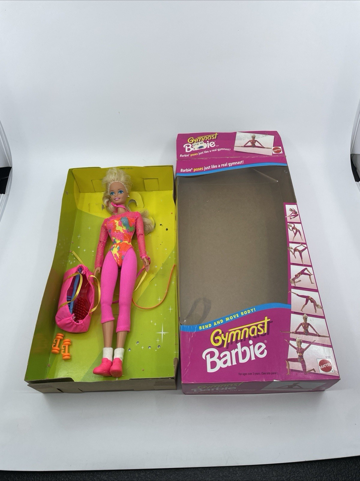 Gymnast Barbie Doll with Bend and Move Body 1994 Mattel 12127