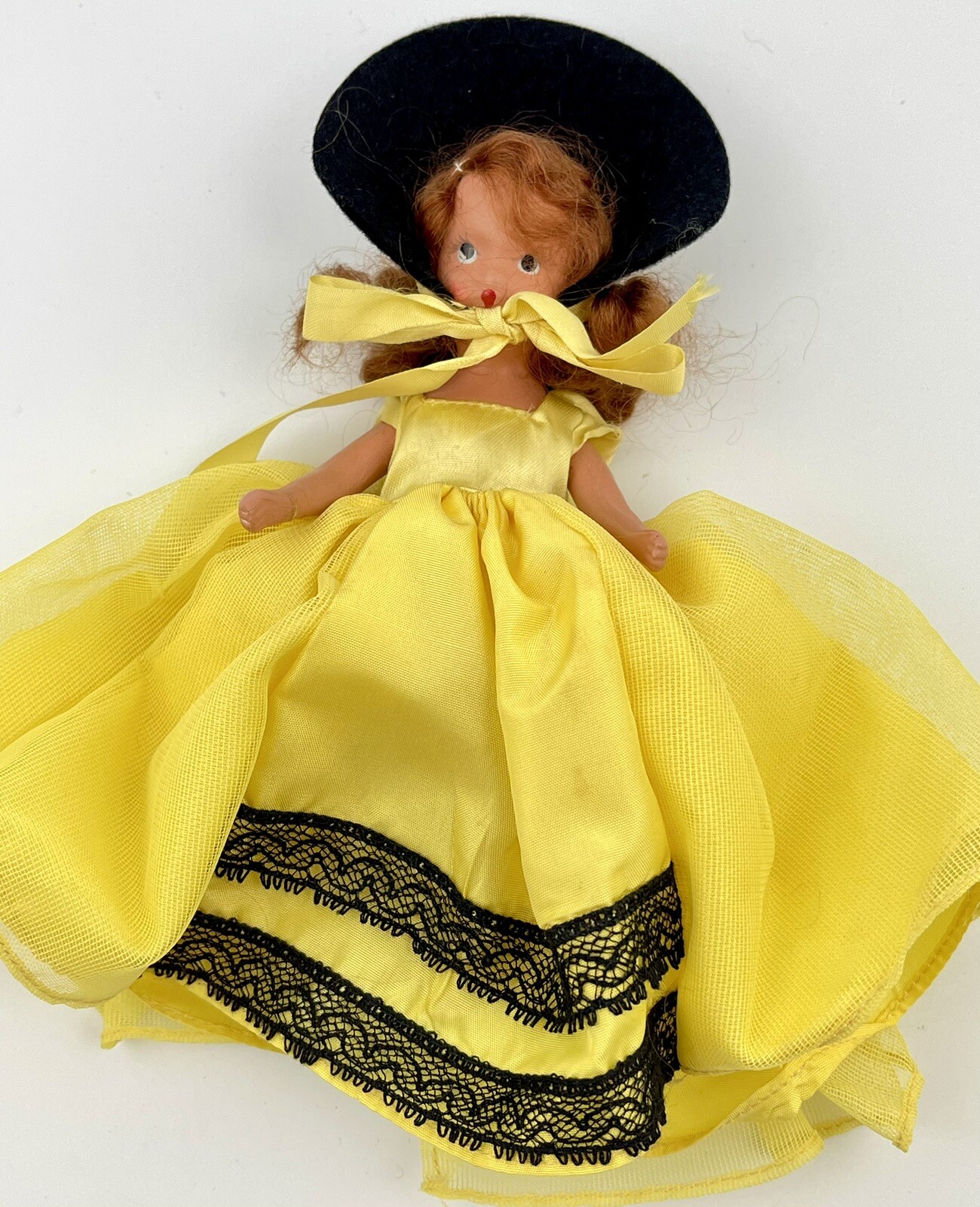 Vtg Bisque Doll Nancy Ann Storybook Wee Dolls of the Month #196 October 6 1/2″