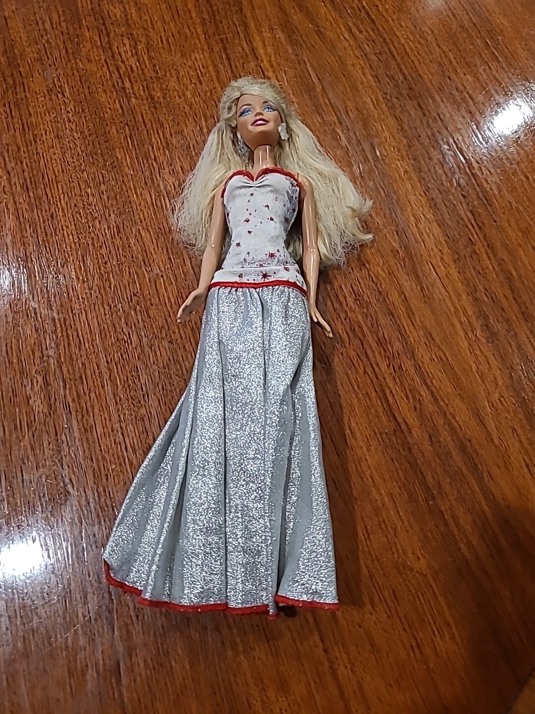Holiday Sparkle Barbie Doll 2010 Mattel No Shoes