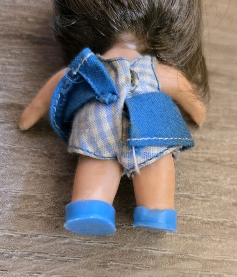 Vintage Liddle Kiddles BABE BIDDLE Doll set VARIATION Mattel 1960s *RARE SHOES*