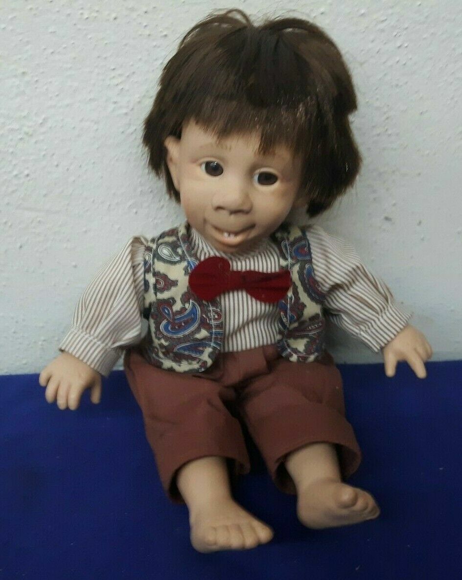 Vintage 10″ Rubber, Cloth, & Plastic GEORGE Doll