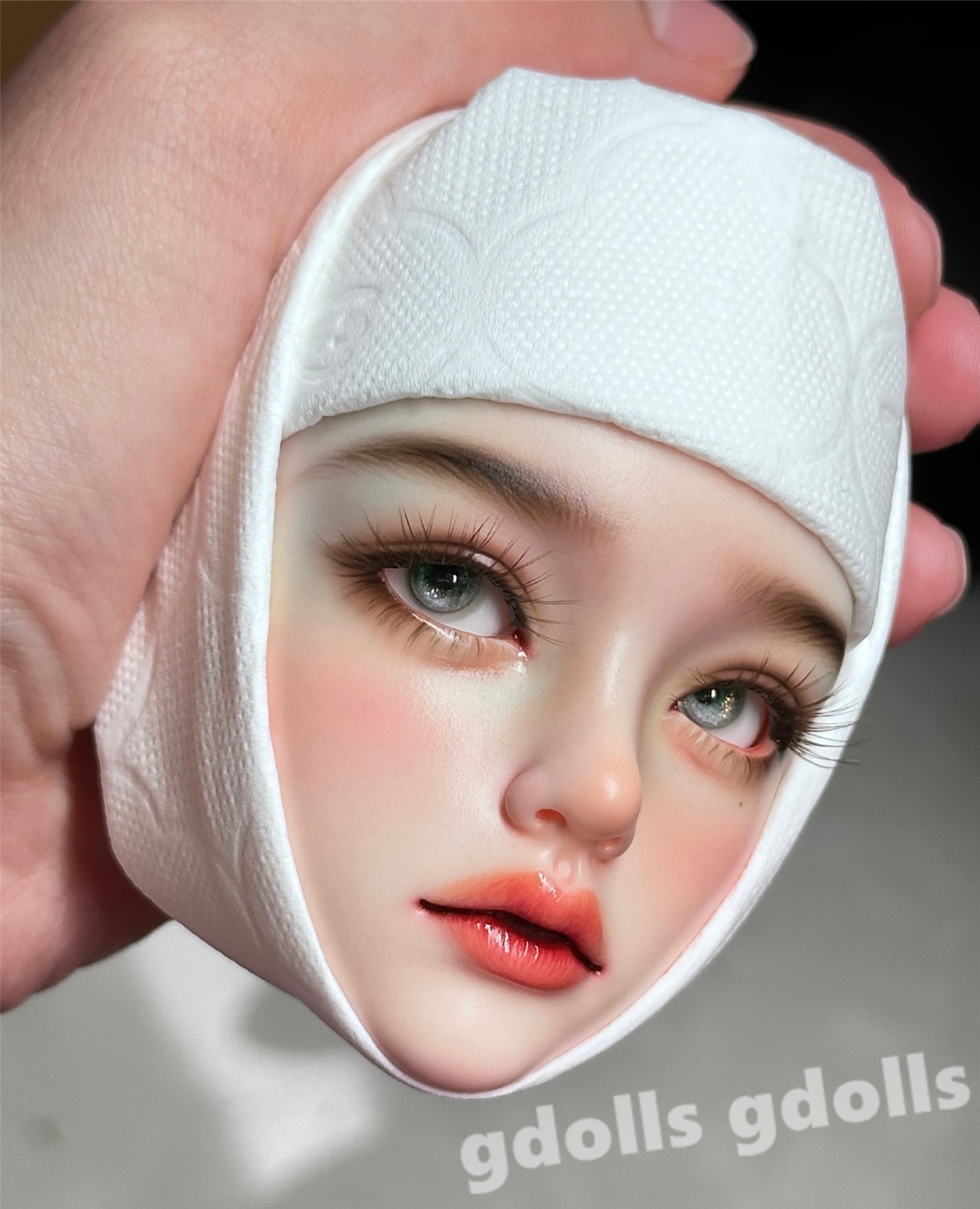 1/3 BJD Doll Head Single Head only Mari Face Makeup Eyes Resin