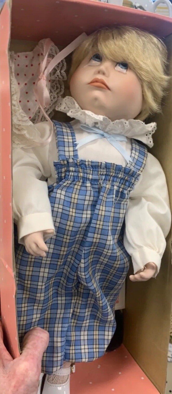 Vintage BRADLEY’S Collectible Doll ( Willum )#PTD-330 Porcelain Doll 15”