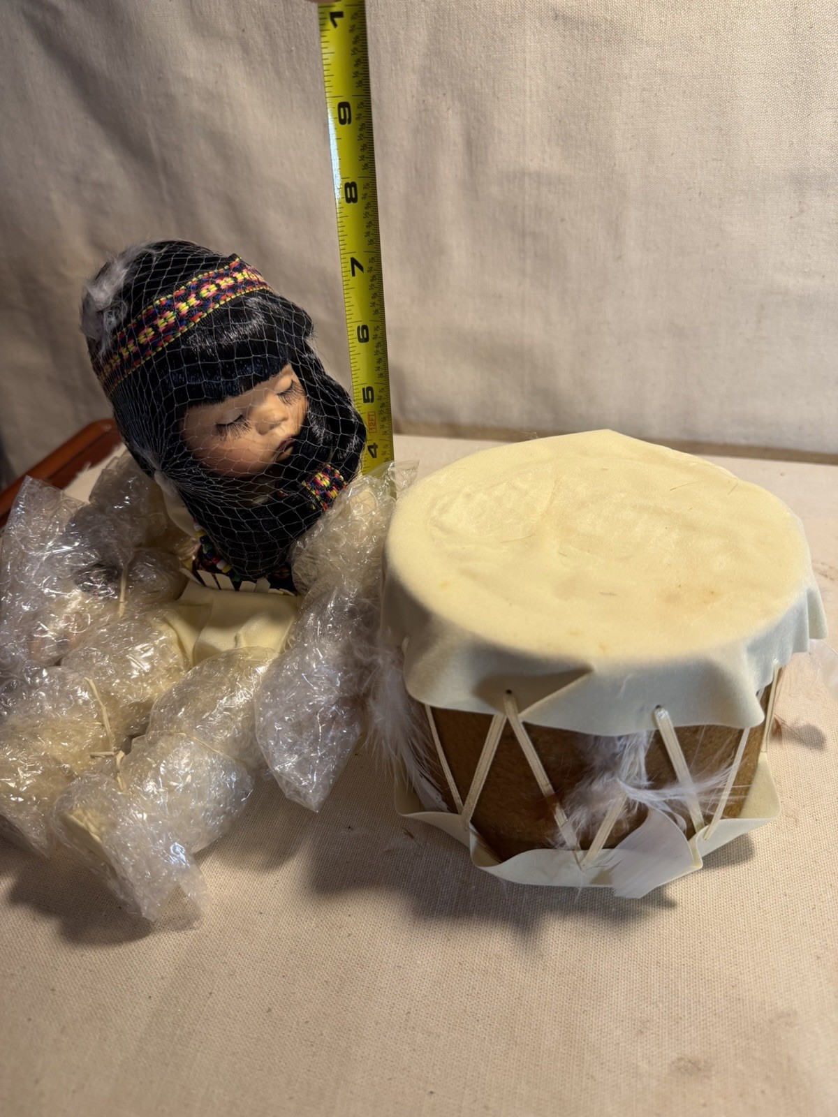Emerald Doll Collection “Exhausted Drummer Doll” 8” Decorative Figurine w/ Box
