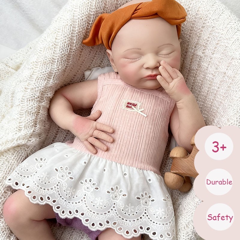 20” solid silicone doll silicone reborn doll silicone girl doll toys gifts