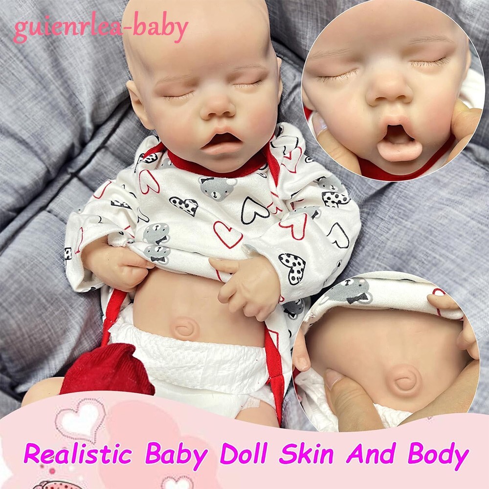 17.71” solid silicone doll silicone reborn doll silicone girl doll toys gifts