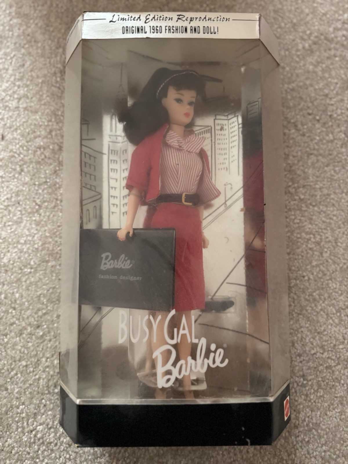 Busy Gal 1960 Reproduction Limited Edition Barbie Doll 1995 Mattel #13675
