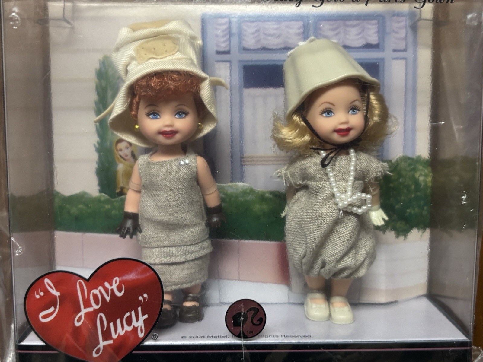 BARBIE COLLECTOR I LOVE LUCY KELLY DOLLS GETS A PARIS GOWNS #147 2008 MINT