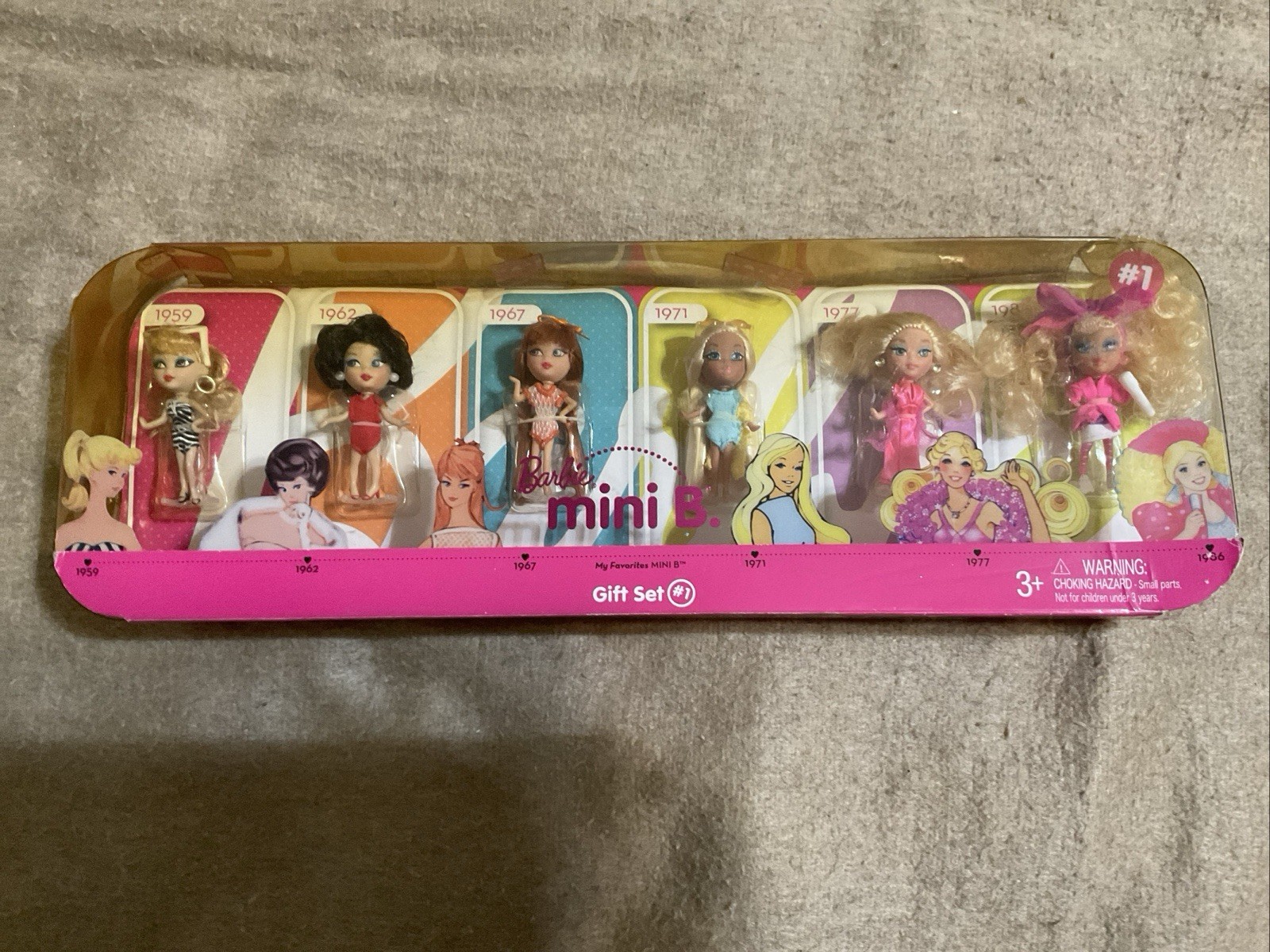 Mattel Barbie Mini B Gift Set #1 Fashion Doll Collection-Unopened
