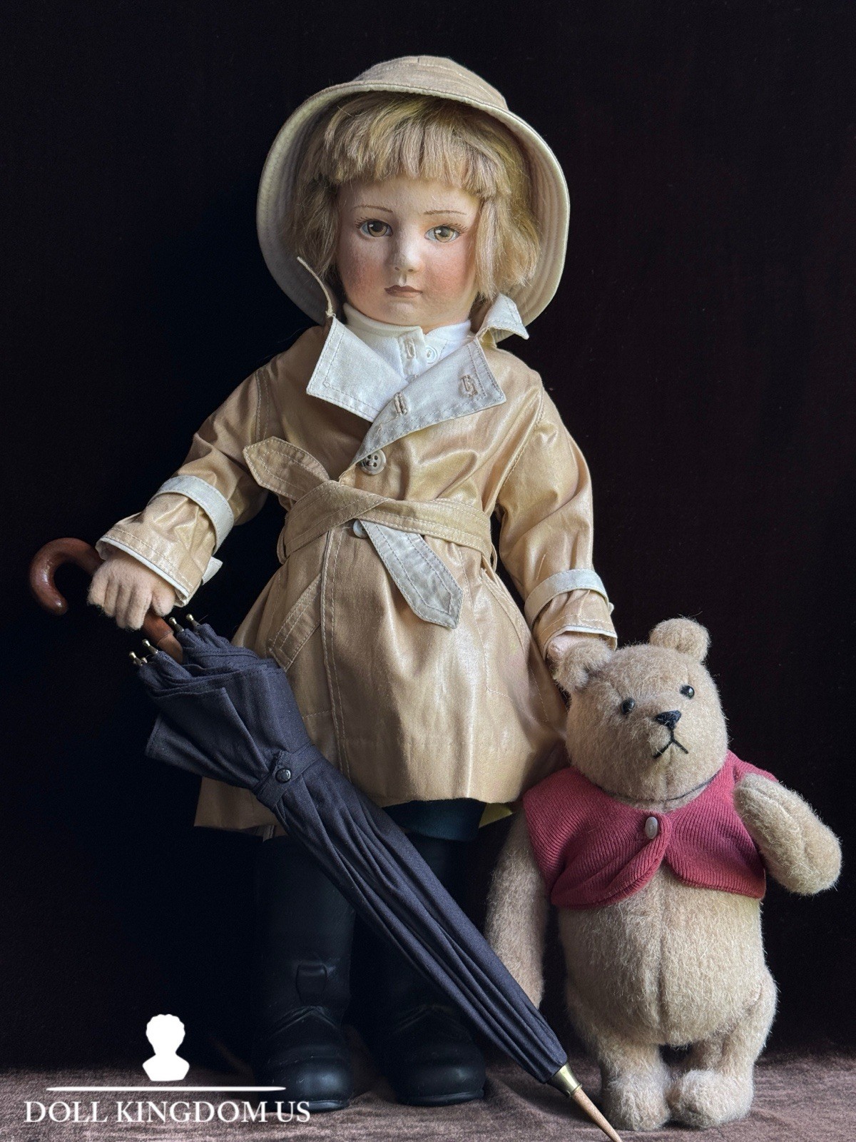 John Wright Christopher Robin Winnie the Pooh Series II Cloth Felt Doll LE 500