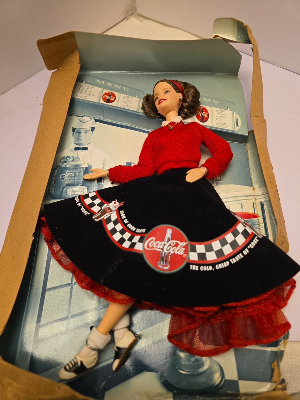 99 Coca Cola Barbie Doll, Coca Cola Fashion Series missing box