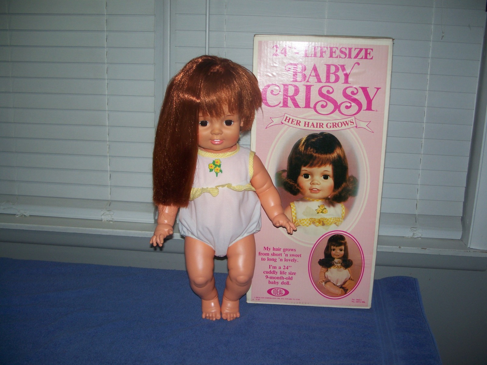 Vintage Baby Crissy Life Size Doll 24″ Red Hair Grows w/ Box