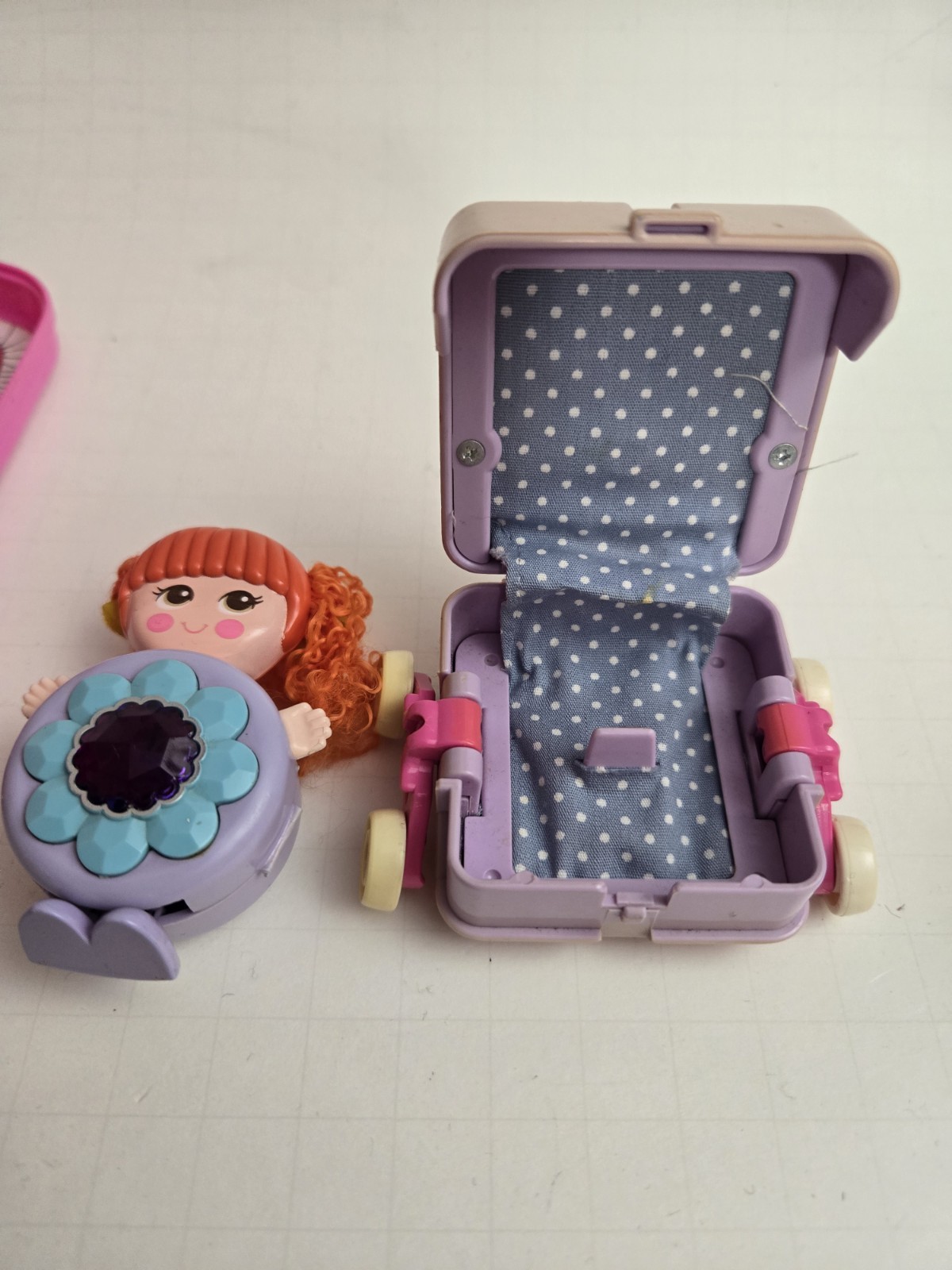 Vintage Sweet Secrets Brush/Car Notepad/House, Baby Stroller, & Doll Galoob Toys