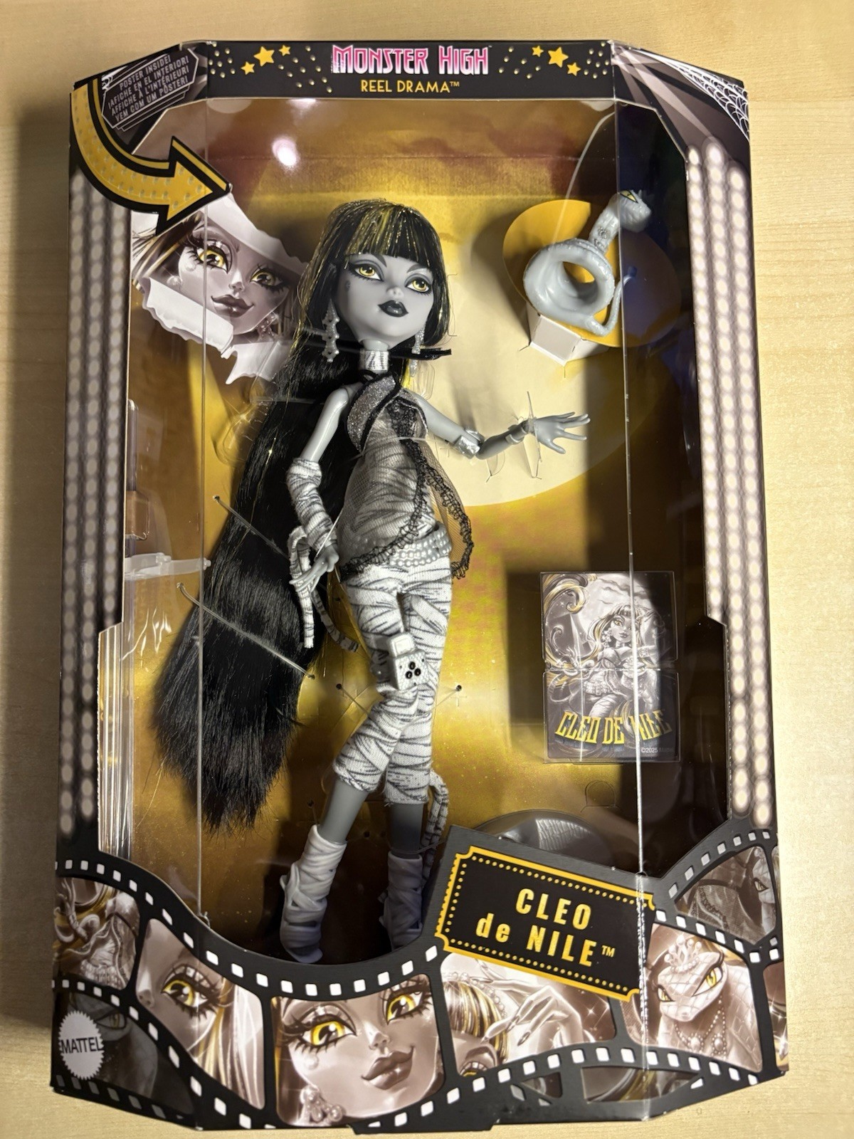 2025 Monster High Reel Drama Cleo de Nile Figure NEW IN HAND SHIPS FAST