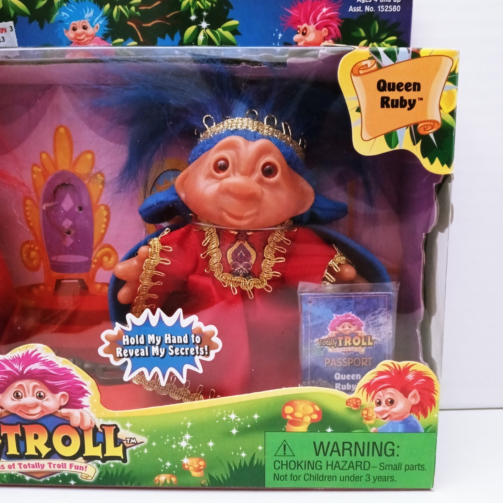Totally Troll King Azul & Queen Ruby 2001 New in Package Vintage NOS Playmates