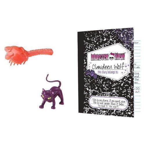Monster High ORIGINAL Clawdeen Wolf Doll & Pet Cat CRESENT Werewolf New RARE
