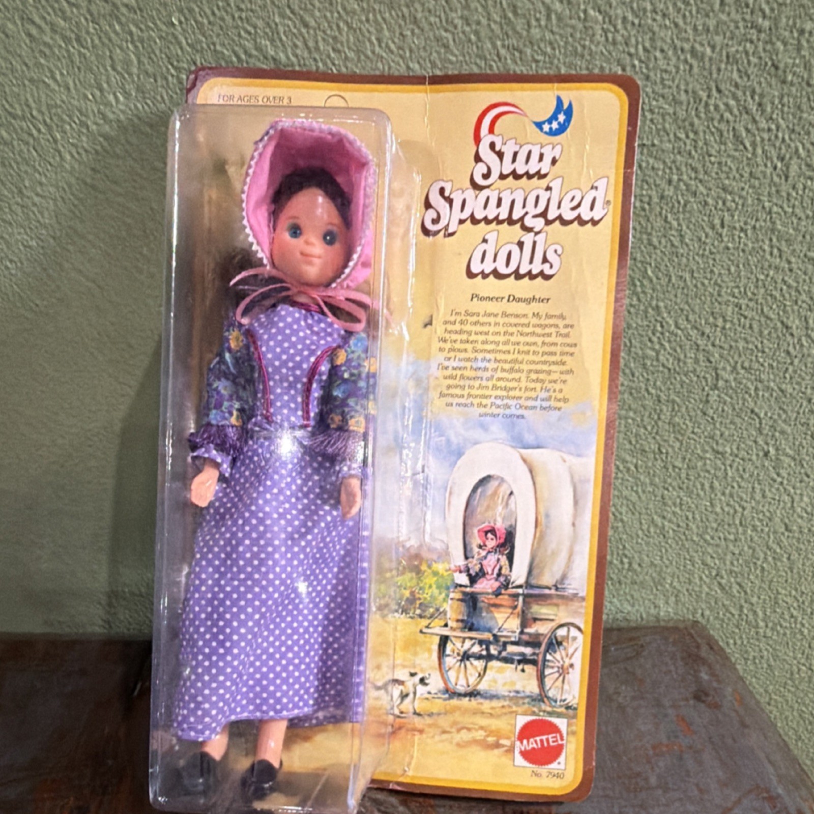 Mattel Star Spangled Dolls Pioneer Daughter Light Complexion Brown Hair Origina…