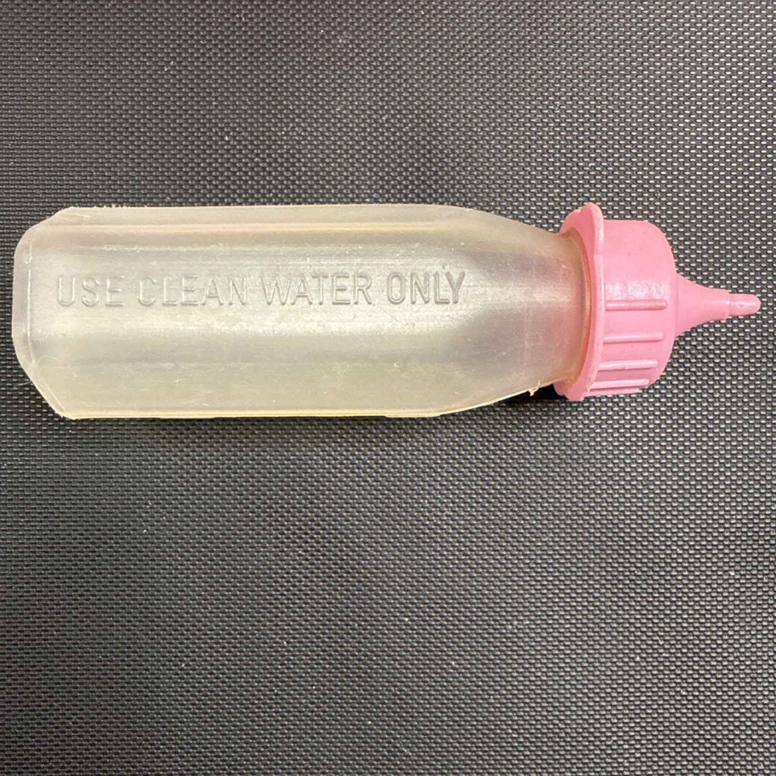 Vintage Hexagonal Doll Bottle Pink Top Fillable