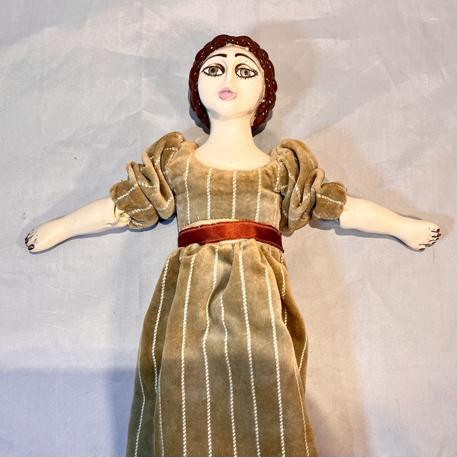 Haan Endred 1973 Studio Art Ceramic Doll Vintage OOAK Handcrafted Figure Signed