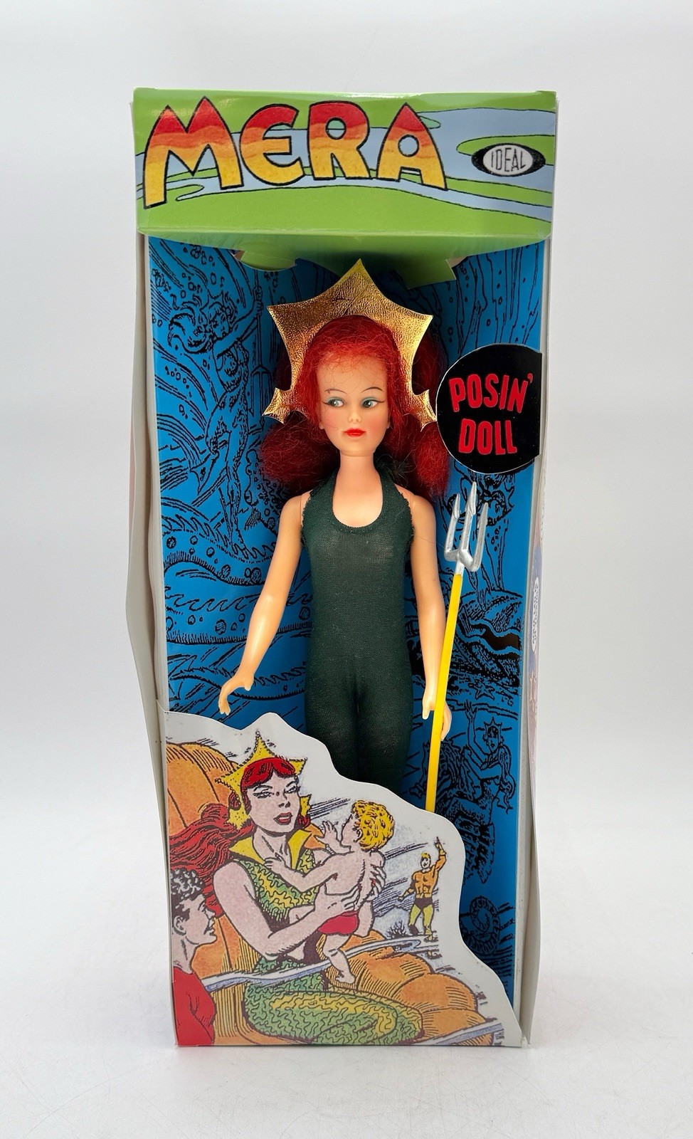 Vintage Ideal MERA SUPER QUEENS Doll Action Figure 1967 Repro Box RARE