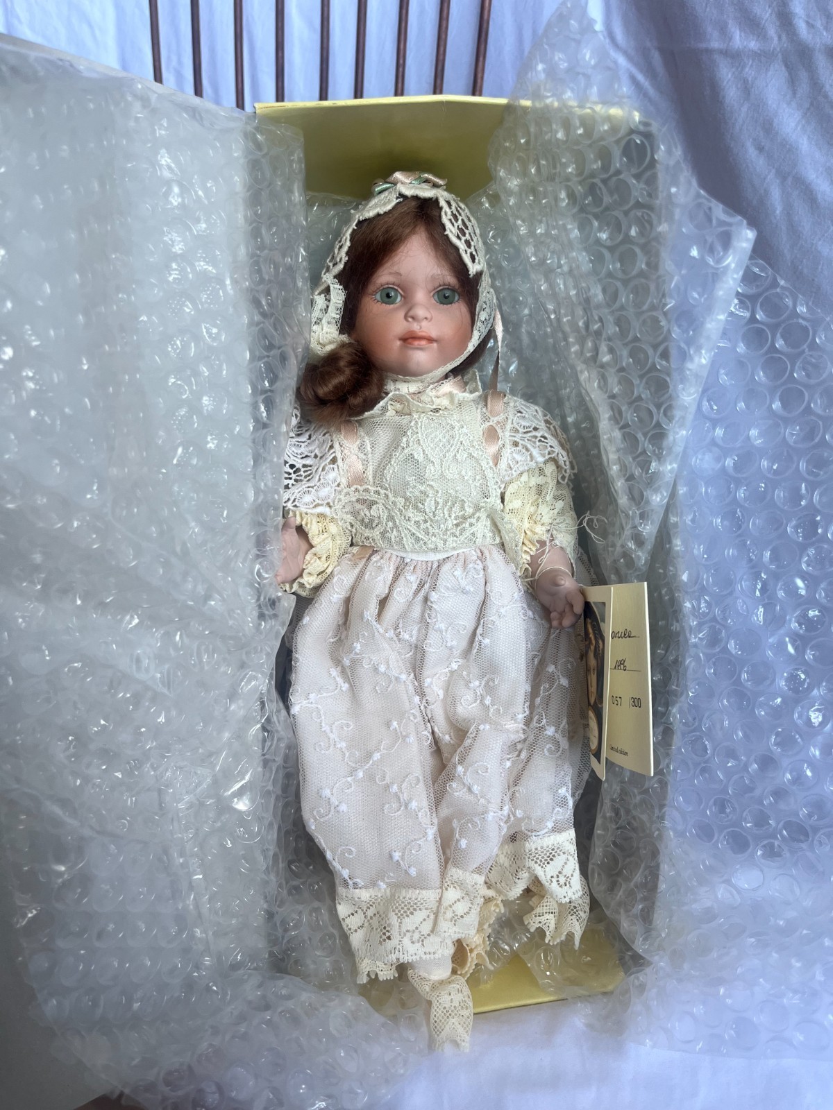 Vintage Le Bambole di Arianna VICTORIA Bisque Doll Made in Italy #57/300