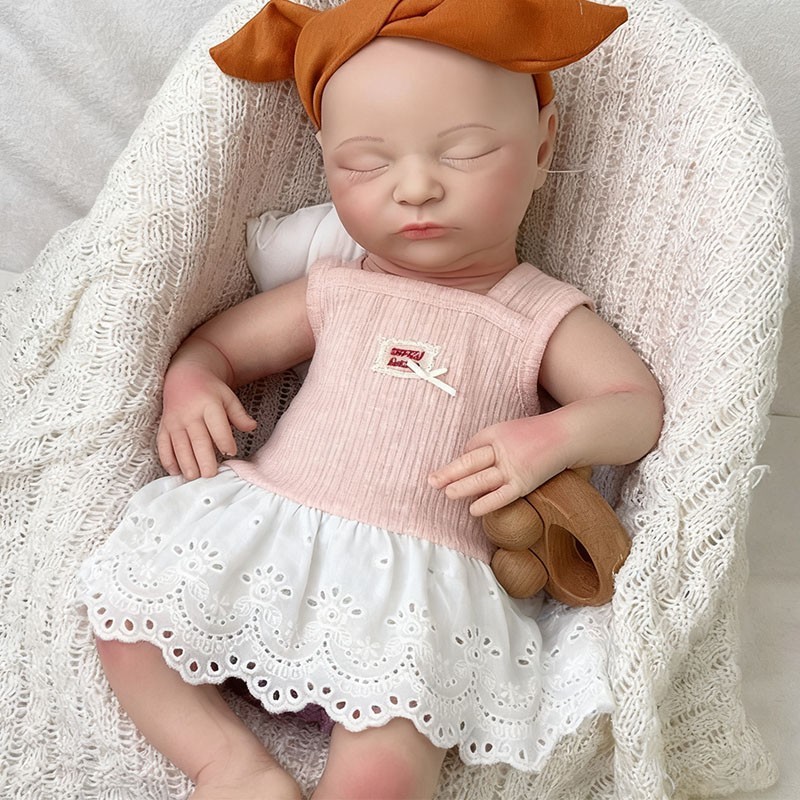 20” solid silicone doll silicone reborn doll silicone girl doll toys gifts